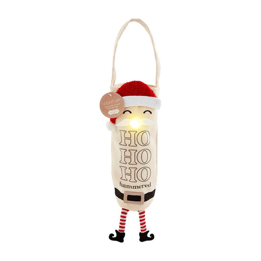 SANTA LIGHT UP XMAS WINE BAG - The Season Boutique