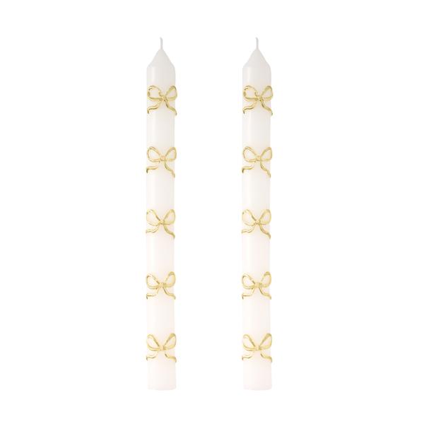 Gold Christmas Taper Candle Sets