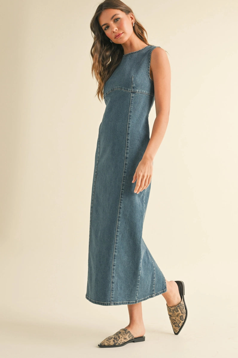 Straight Body Denim Dress