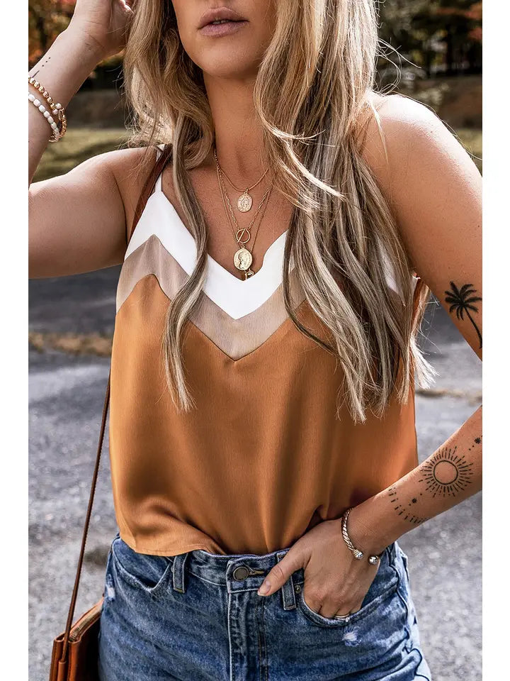 Color Block Tank Top