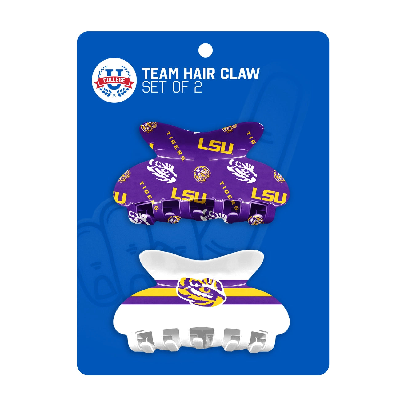 NCAA LSU Tigers Team Hair Claw Set