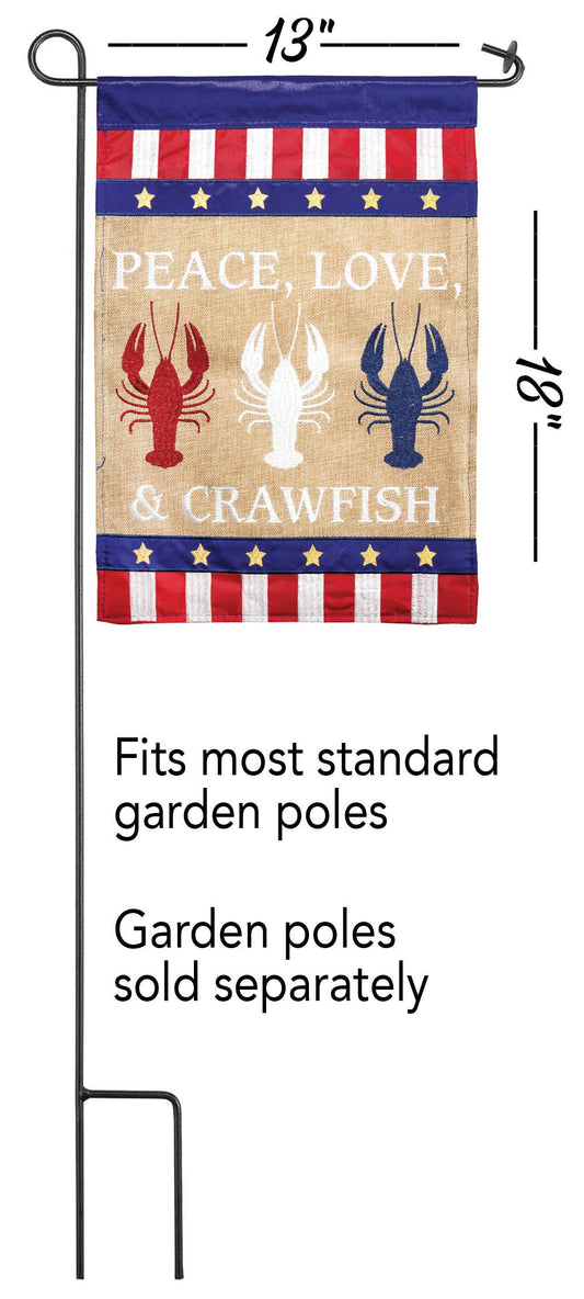 Flag Peace Love Crawfish - The Season Boutique