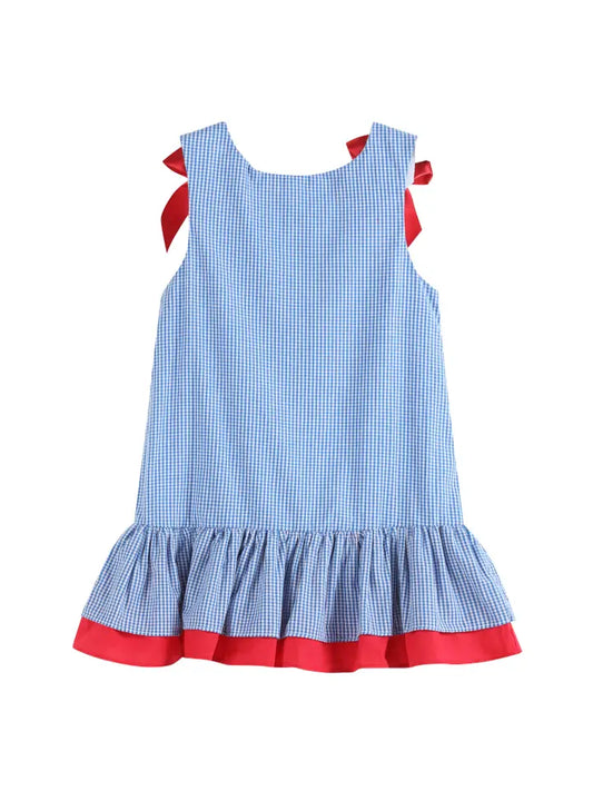 Gingham 4th of July Dress - The Season Boutique