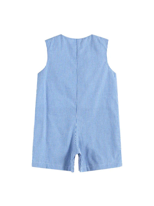 Gingham 4th of July Shortalls