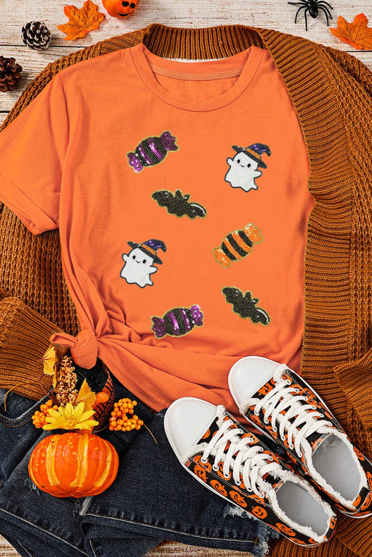 Halloween Spirit Patched Tee