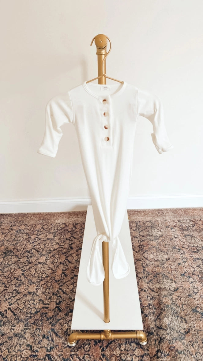 Knotted Baby Gown Set