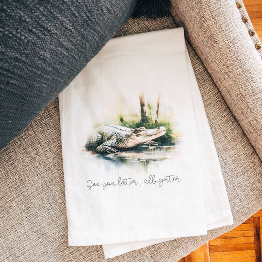 Later Alligator Kitchen Towel - The Season Boutique