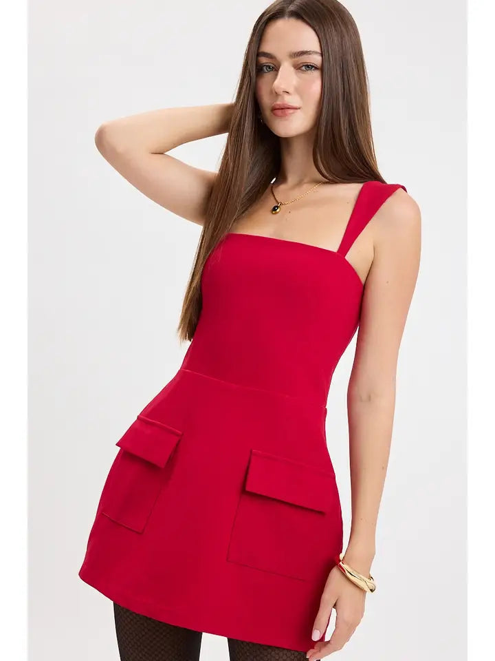 Square Neck Mini Dress