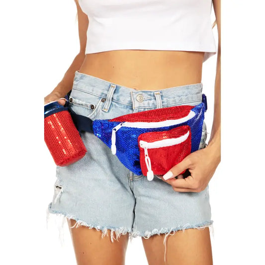 Rockets Red Glam USA Fanny Pack - The Season Boutique