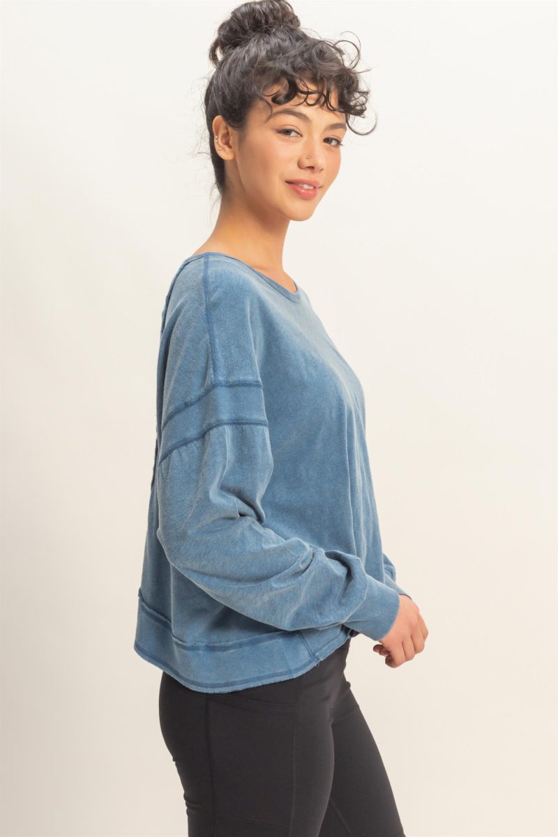 Cross Open Back Long-Sleeve - The Season Boutique