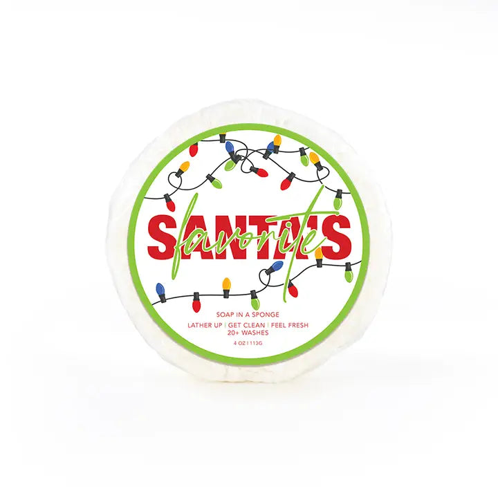 Soap in a Sponge Holiday Collection