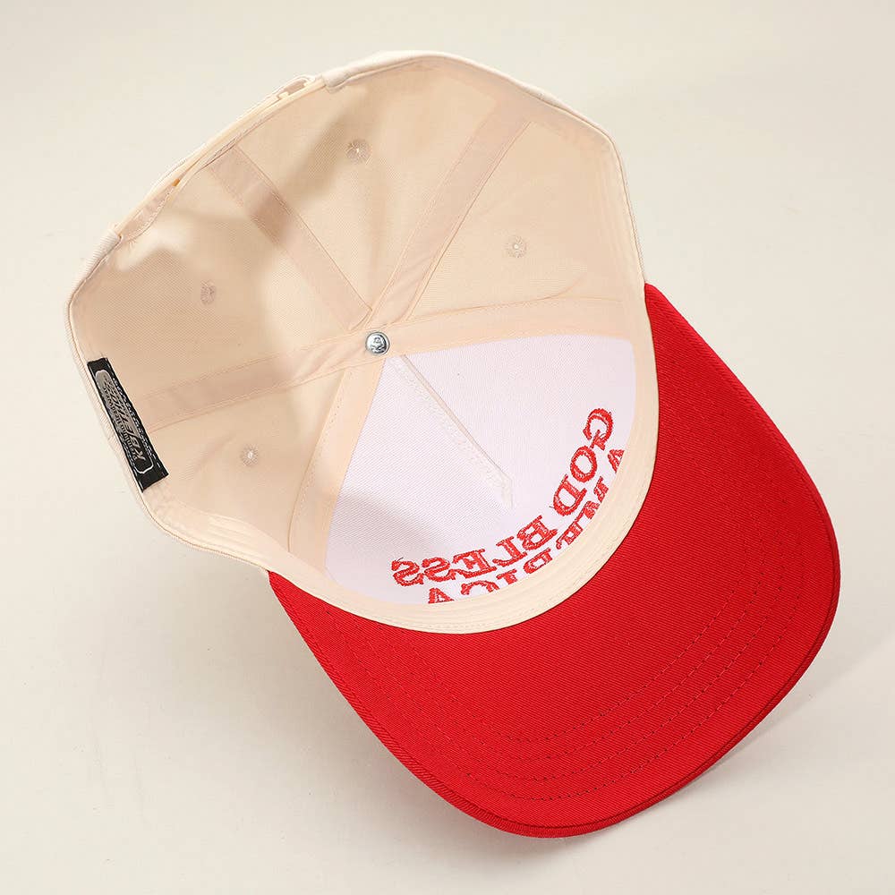 GOD BLESS AMERICA Embroidered Baseball Cap