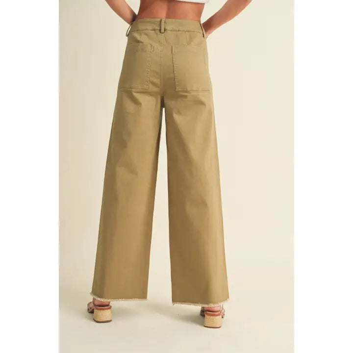 Stretched Cotton Pants