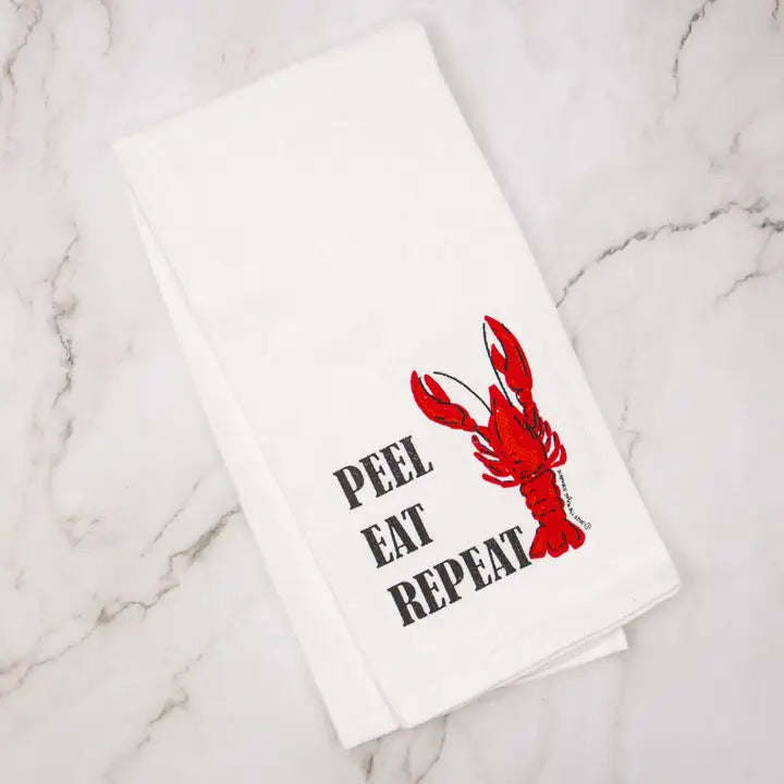 Peel Eat Repeat Hand Towel