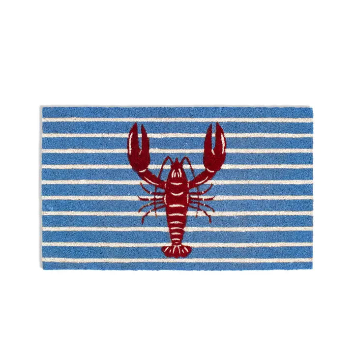 Crawfish Stripe Coir Doormat - The Season Boutique