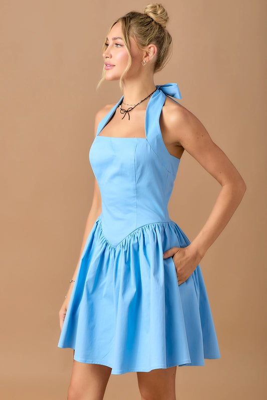 Halter Corset Mini Dress - The Season Boutique