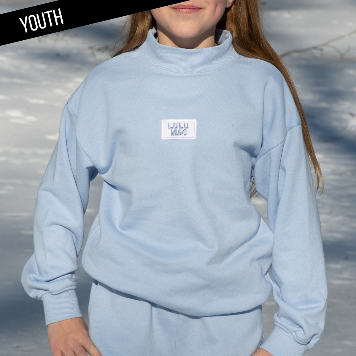 YOUTH Light Blue Mock - The Season Boutique