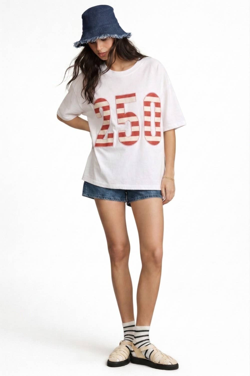 PLUS USA 250th Anniversary Commemorative Oversized: NAVY - The Season Boutique