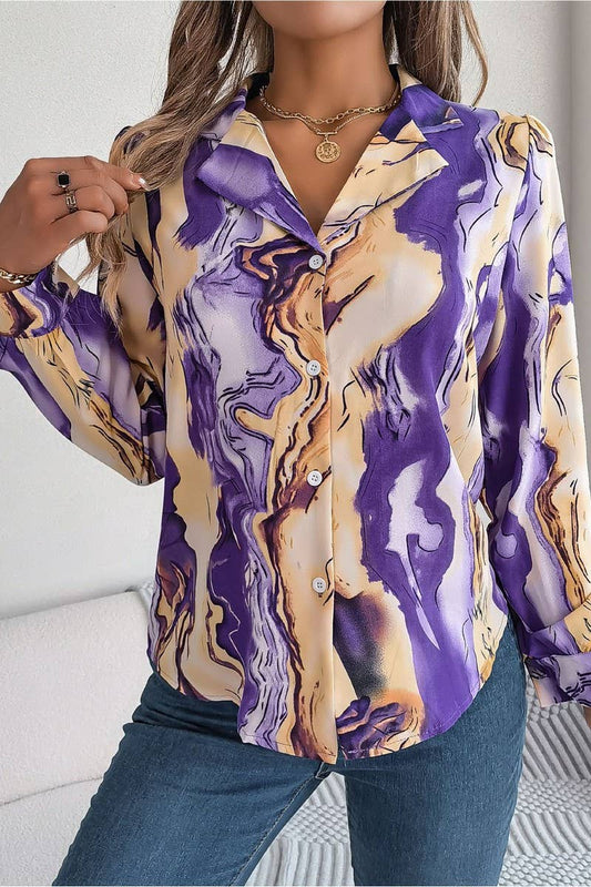 Marble Gameday Button Down