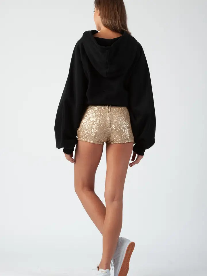 Gold Sequin Shorts