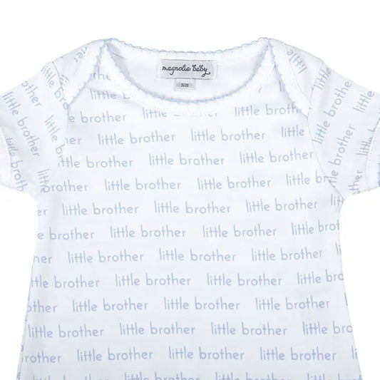 Little Brother Print Short Sleeve Bodysuit - The Season Boutique