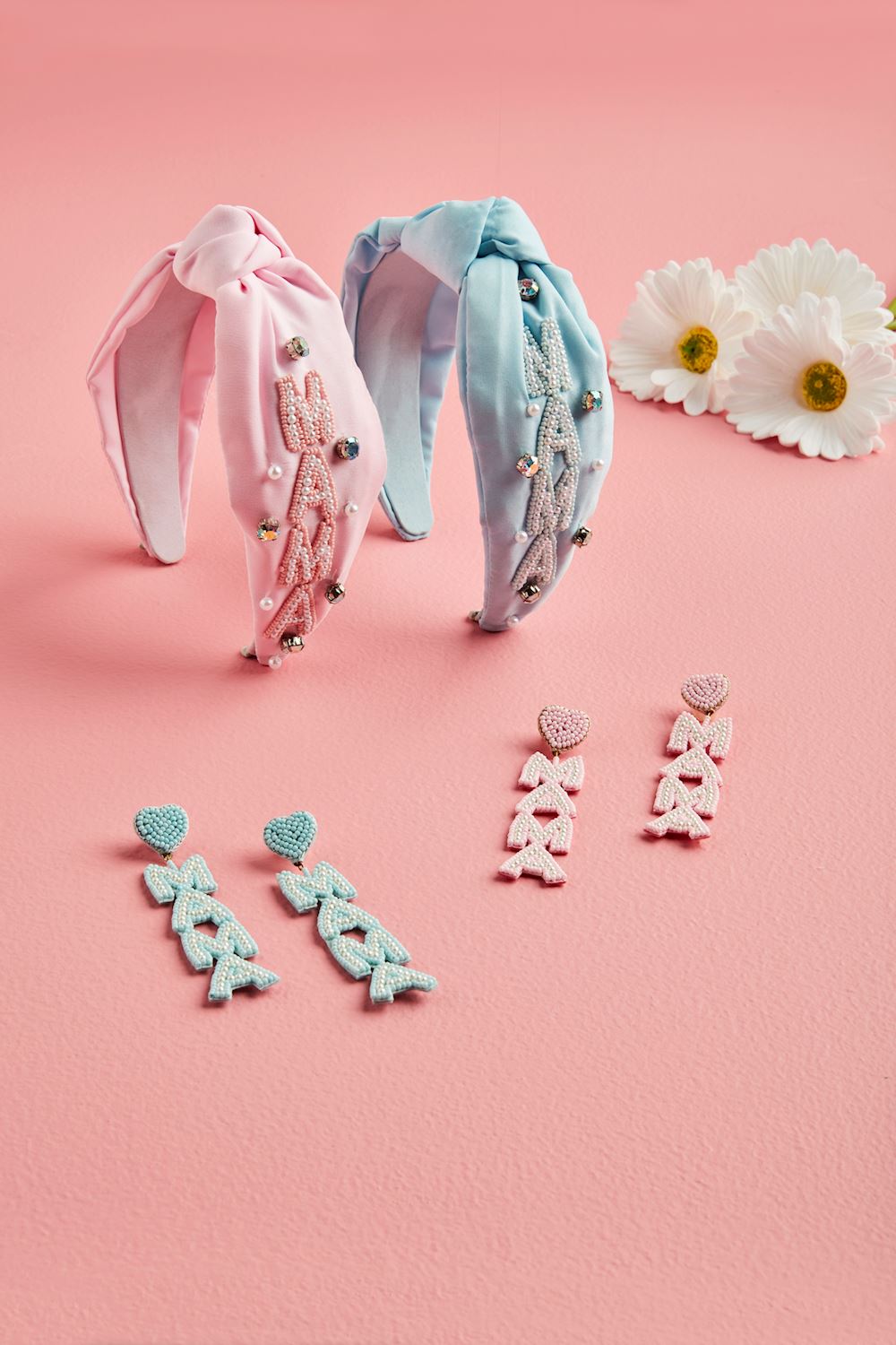 Pink Mama Beaded Earrings