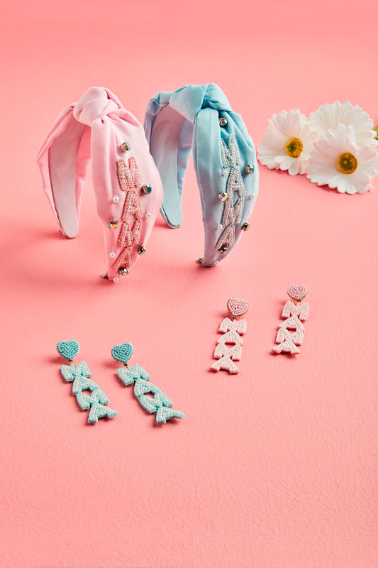 Pink Mama Beaded Earrings