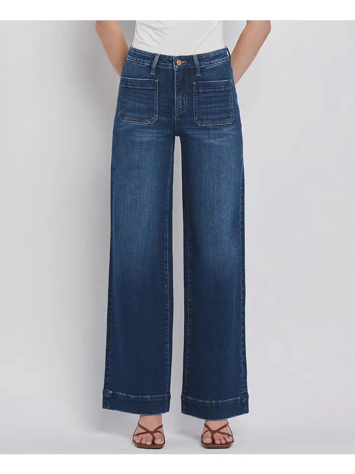 High Rise Wide Trouser Jeans