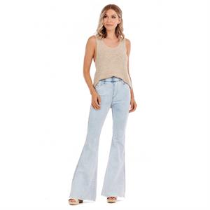 Blue Lyla Flare Jeans - The Season Boutique