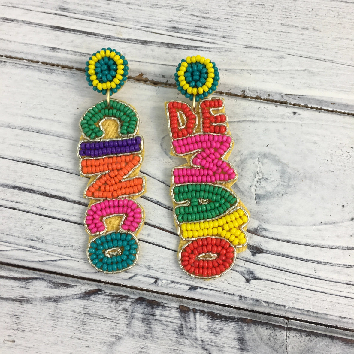 Cinco De Mayo Beaded Earrings