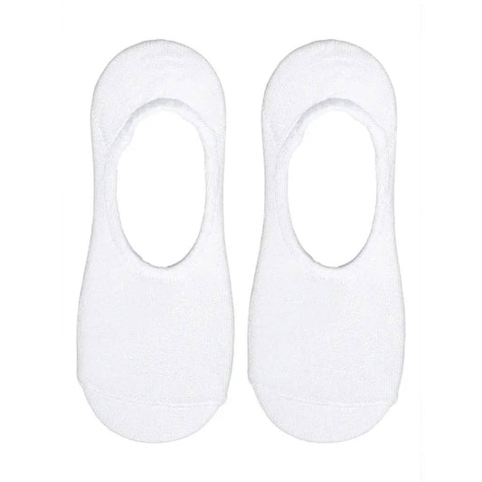 No-Show Liner Socks - Solid White