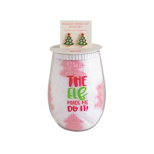 Ho ho ho Wine Cup Gift Set
