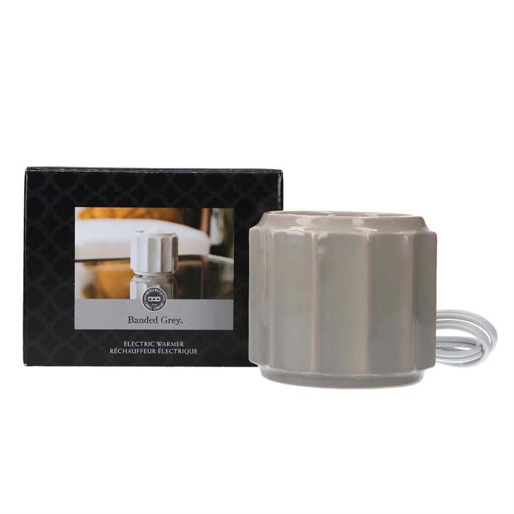 Wax Warmer-Grey Banded