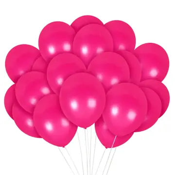 12" Latex Balloons with Helium