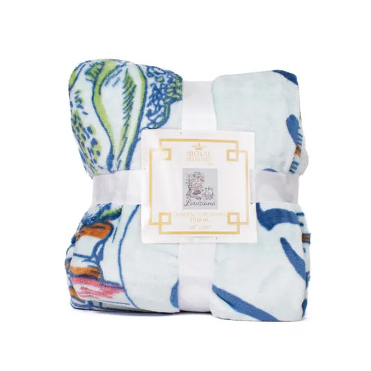 Coastal Louisiana Throw Blue