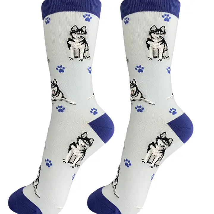 Siberian Husky Full Body Socks
