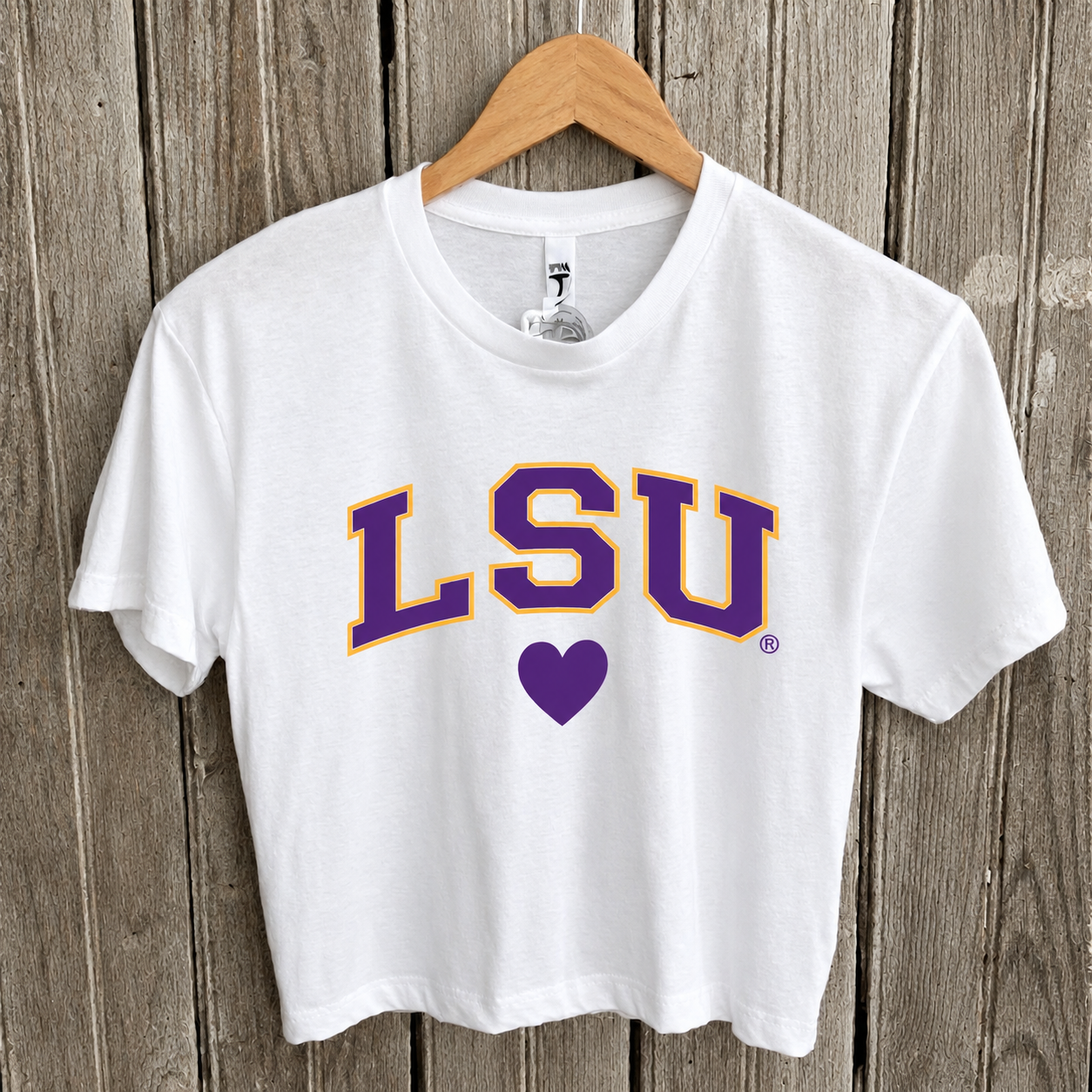 LSU Heart Crop Top