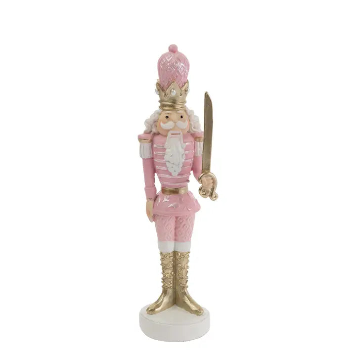 10" Tall Pink Nutcracker Christmas Décor
