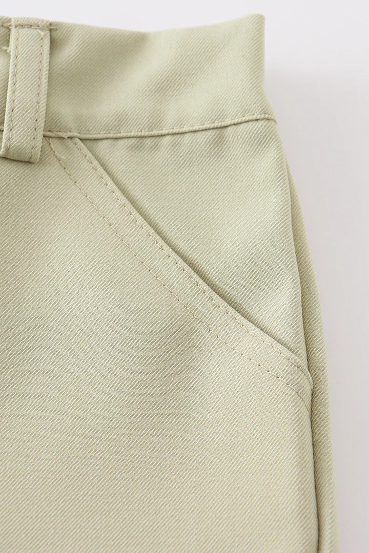 Beige Cargo Shorts