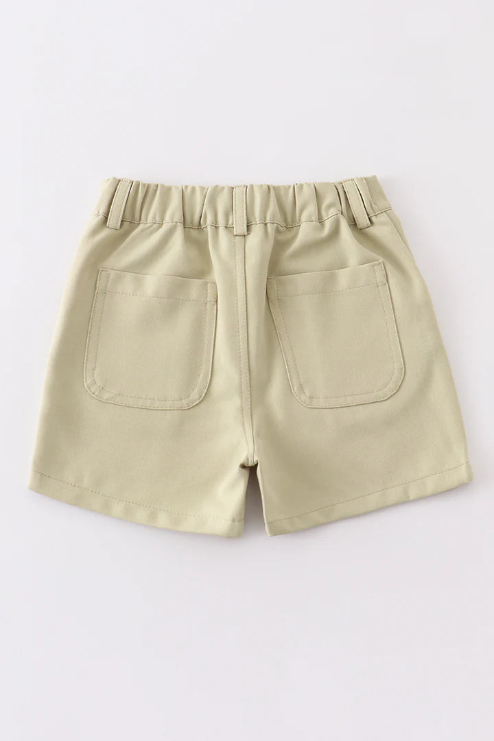 Beige Cargo Shorts