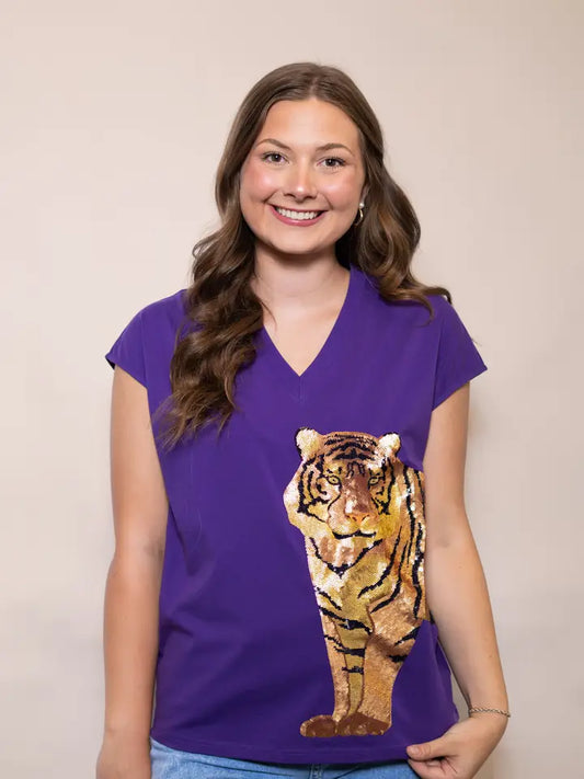 Wrap-Around Tiger Sequin