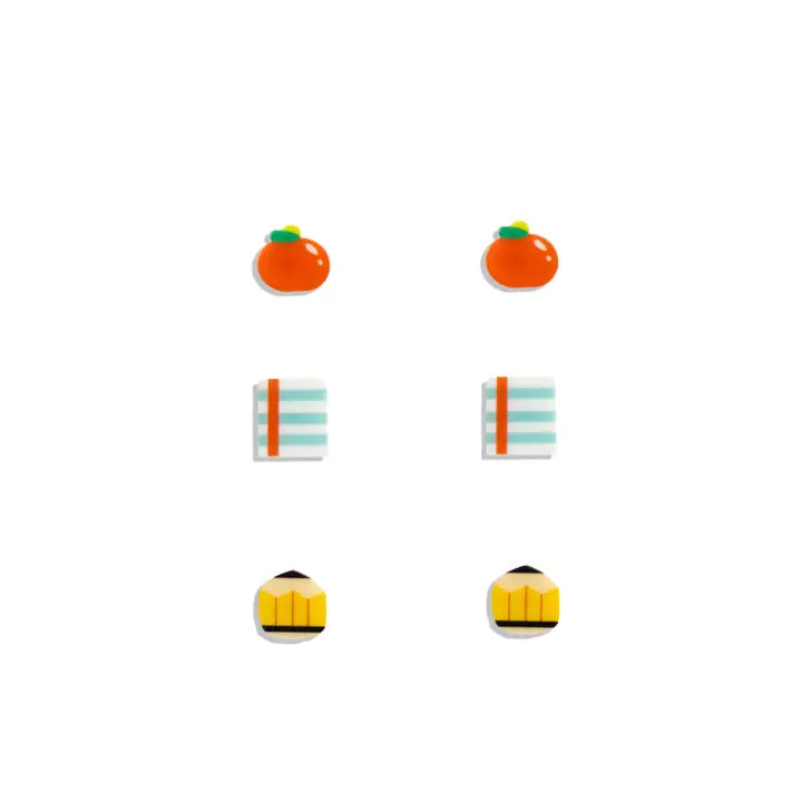 Back To School Stud Earring Set Multi .5" - The Season Boutique