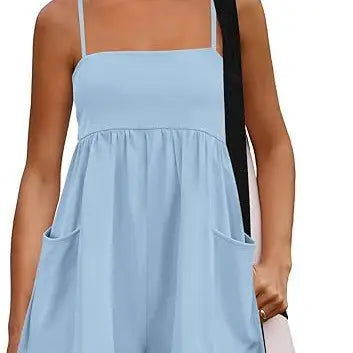 Blue HS Strappy Romper