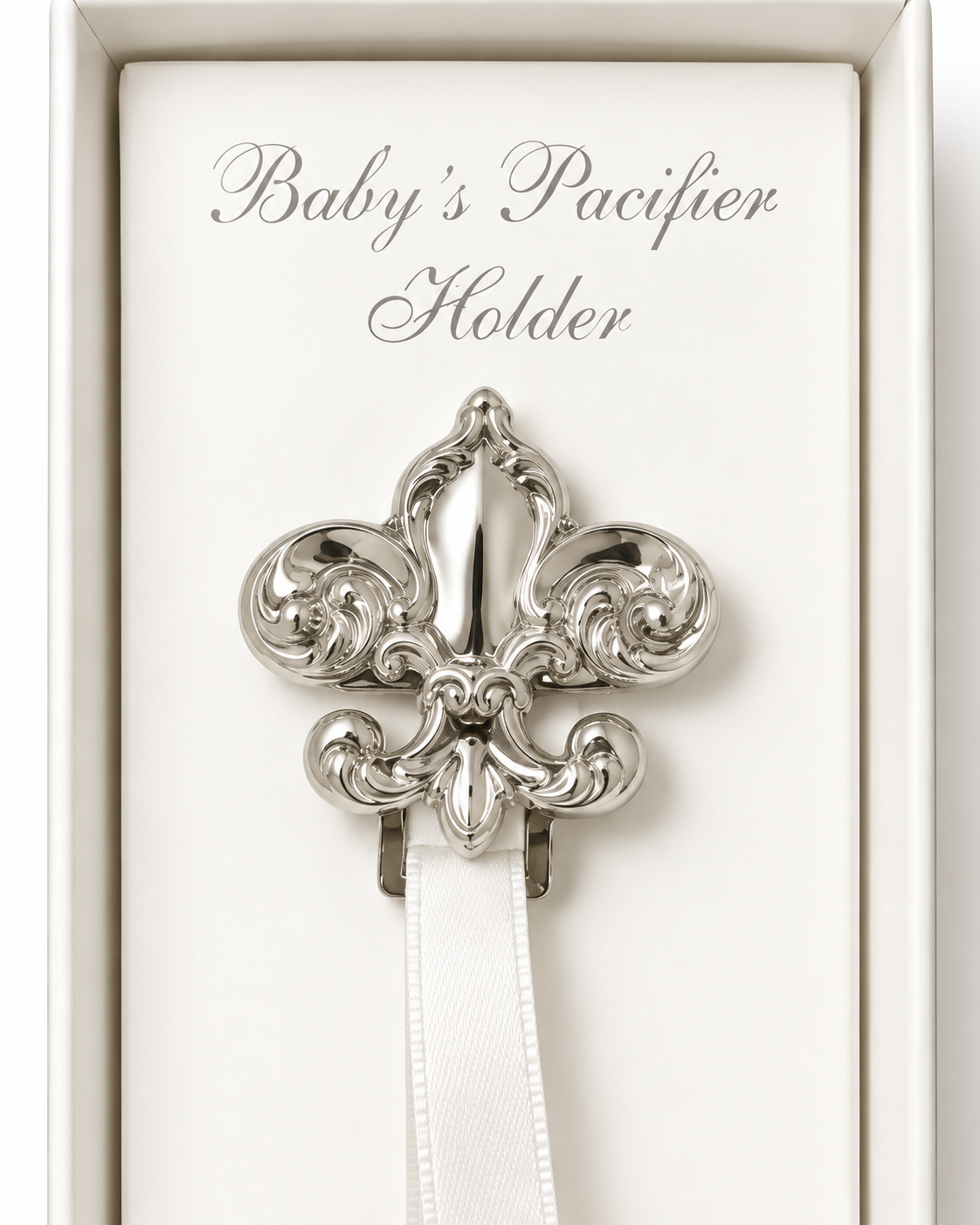 Fleur De Lis Pacifier Holder - The Season Boutique