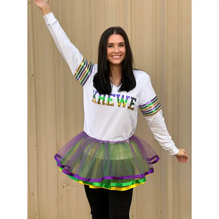Adult Purple, Green, and Gold Tutu - The Season Boutique