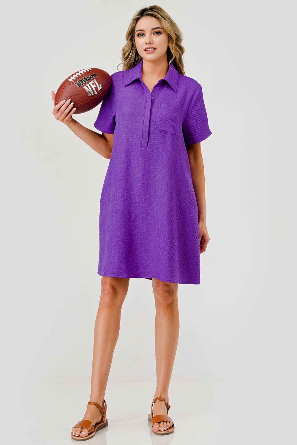 Ellie Collared Game Day Dress