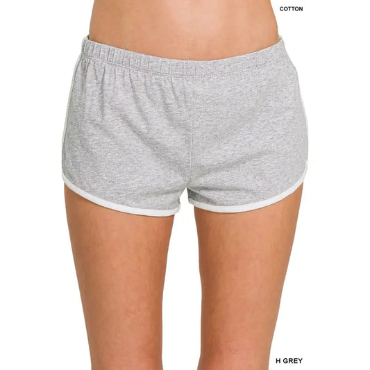 Gary Elastic Waistband Dolphin Shorts