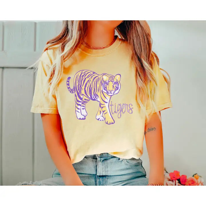 Lsu Tiger Mascot Graphic Tee Football