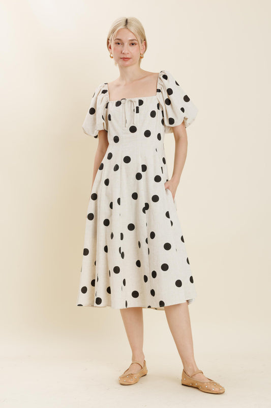 Polka Dot Midi Dress