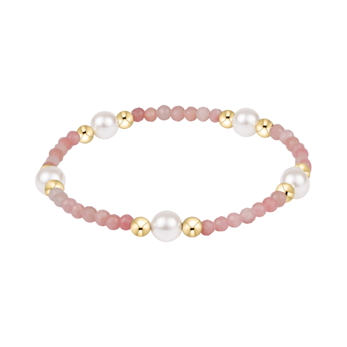 Purpose Pearl 6mm Gem Bracelet - Pink Opal - The Season Boutique